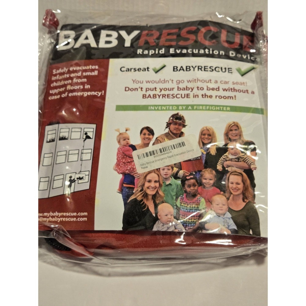 New Baby Rescue Bag Fire Safety Emergency Rapid Evacuation Device New in Package